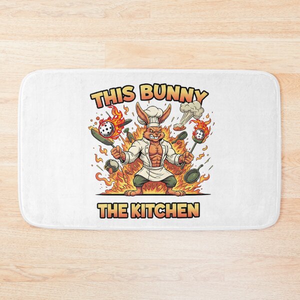 Item preview, funny rabbit pickleball kitchen easter vibe designed and sold by ArtDesignTp.