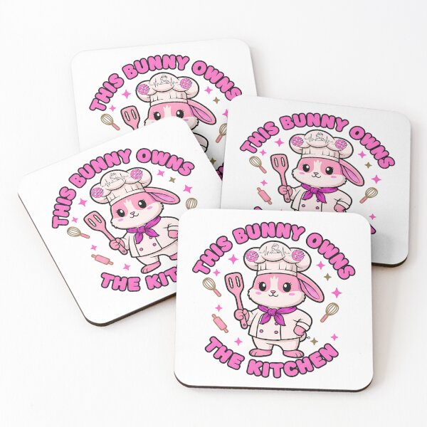 Item preview, bunny pickleball spring kitchen humor design designed and sold by ArtDesignTp.