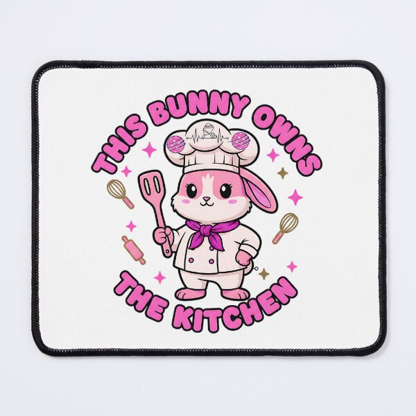 Item preview, bunny pickleball spring kitchen humor design designed and sold by ArtDesignTp.