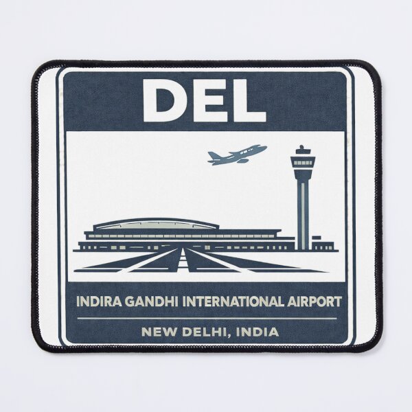 Item preview, DEL Delhi Airport Sticker Magnet India Aviation Design designed and sold by CLOUTKULT.
