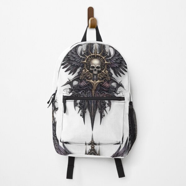 Item preview, Gothic Skull Raven Wings - Majestic Dark Fantasy Crest designed and sold by Remix Vision.