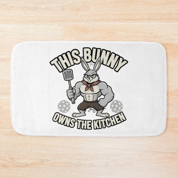 Item preview, easter bunny paddle player kitchen joke art designed and sold by ArtDesignTp.