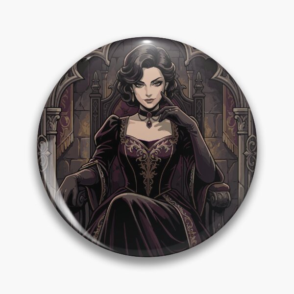Item preview, Gothic Dark Queen Vampire Royalty Portrait Illustration designed and sold by AmazingEG.
