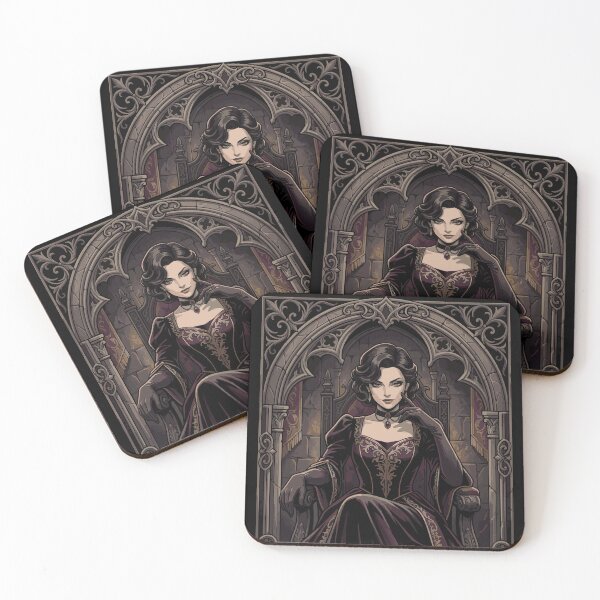 Item preview, Gothic Dark Queen Vampire Royalty Portrait Illustration designed and sold by AmazingEG.