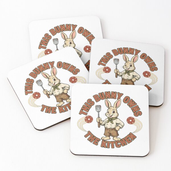 Item preview, sporty bunny owns the kitchen easter paddle art designed and sold by ArtDesignTp.