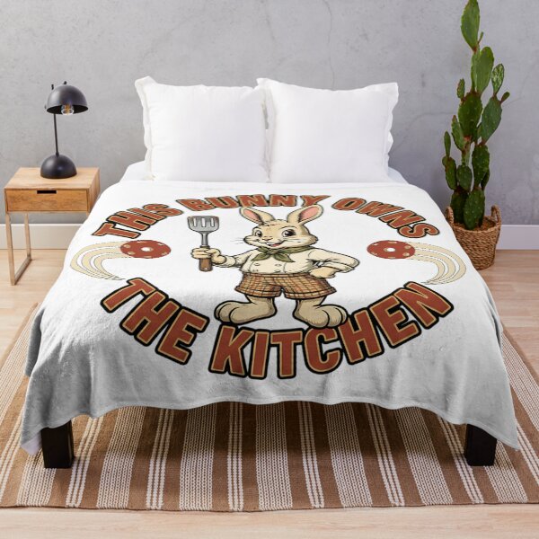 Item preview, sporty bunny owns the kitchen easter paddle art designed and sold by ArtDesignTp.
