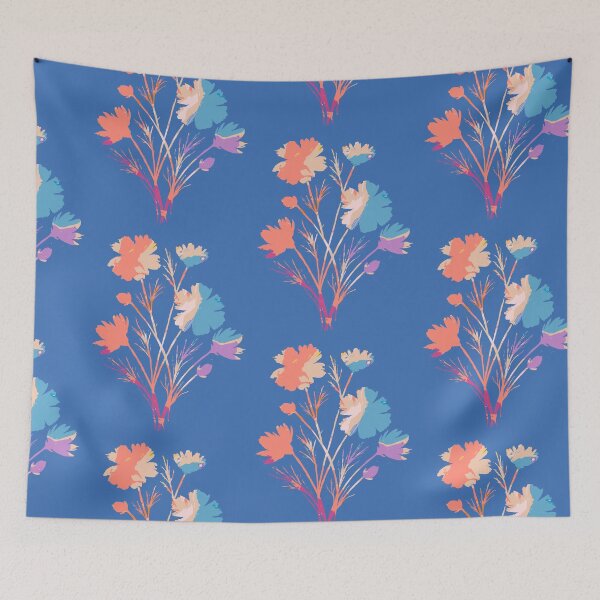 Item preview, Colorful Floral Stencil Pouring Art designed and sold by GAP90.