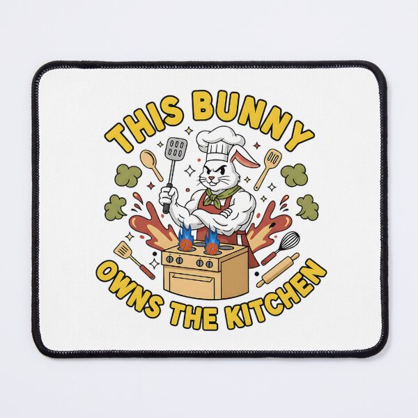 Item preview, cute easter bunny pickleball kitchen boss design designed and sold by ArtDesignTp.