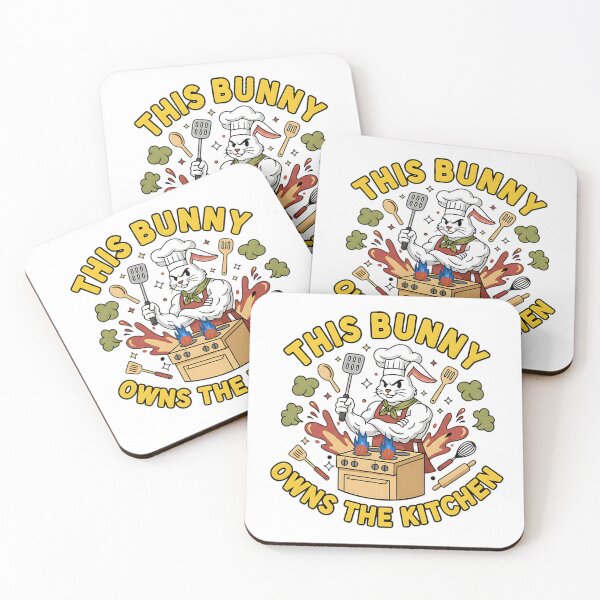 Item preview, cute easter bunny pickleball kitchen boss design designed and sold by ArtDesignTp.