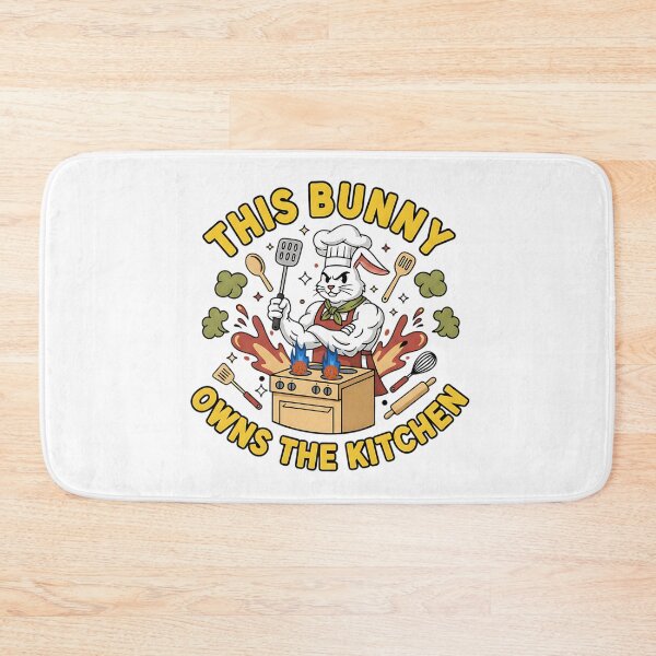 Item preview, cute easter bunny pickleball kitchen boss design designed and sold by ArtDesignTp.