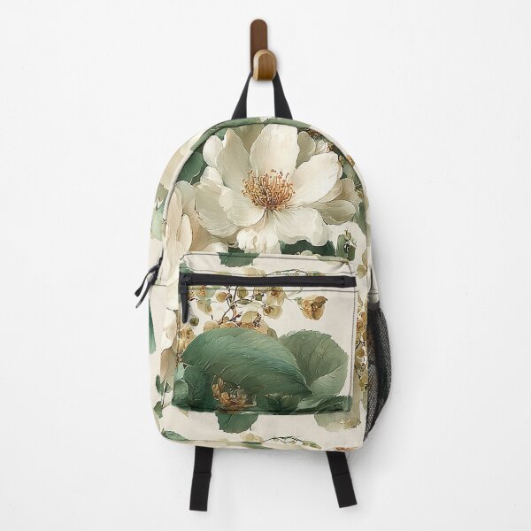 Item preview, Cream & Sage Wild Rose Garden: Airy Vintage Floral Pattern designed and sold by Nine Lives Studio.