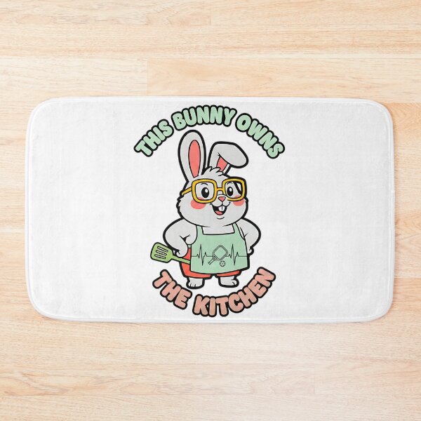 Item preview, funny bunny pickleball kitchen queen easter art designed and sold by ArtDesignTp.