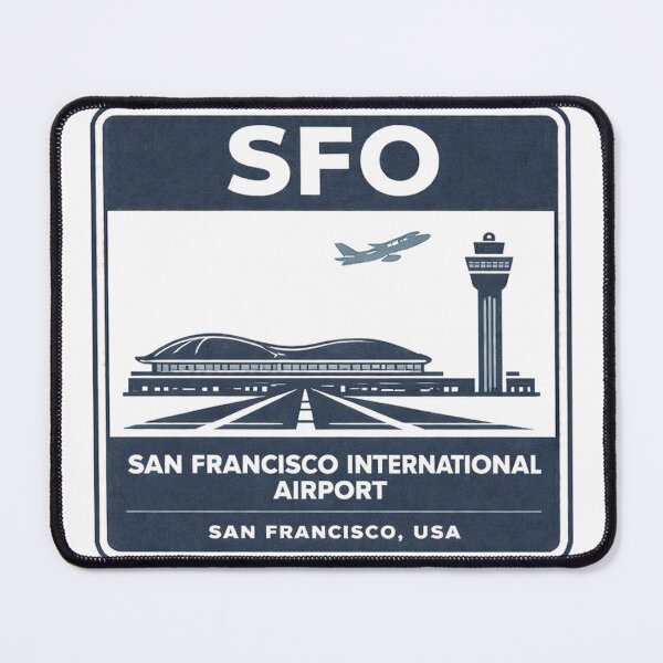 Item preview, SFO San Francisco Airport Sticker Magnet California Aviation Design designed and sold by CLOUTKULT.