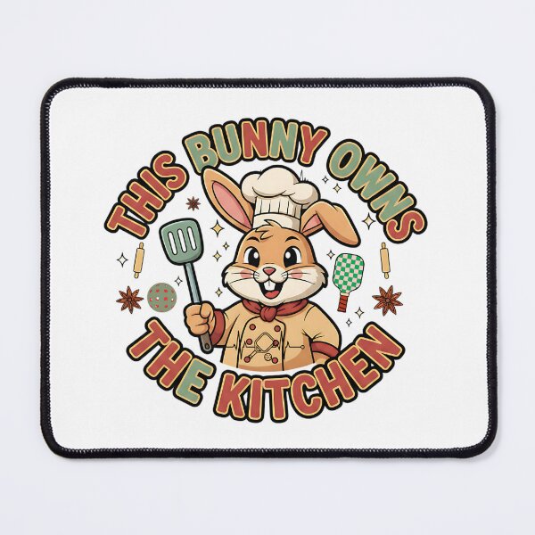 Item preview, this bunny owns the kitchen pickleball easter art designed and sold by ArtDesignTp.