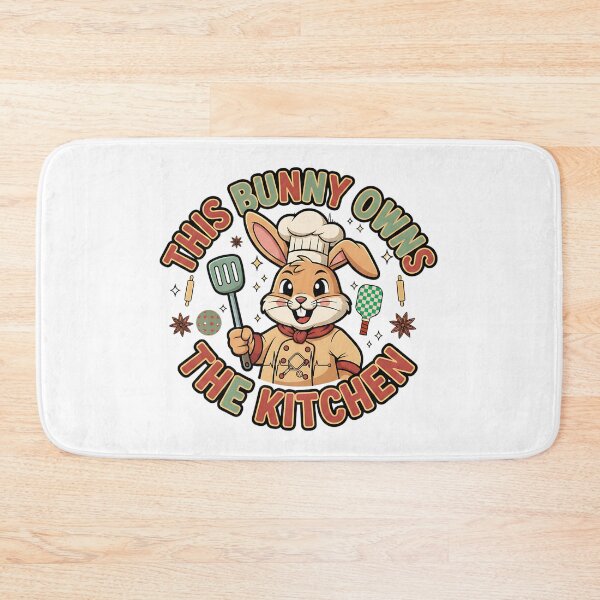 Item preview, this bunny owns the kitchen pickleball easter art designed and sold by ArtDesignTp.