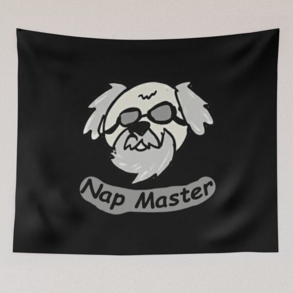 Item preview, Nap Master - Cool Fluffy Dog with Sunglasses designed and sold by Cool shirt Studio.