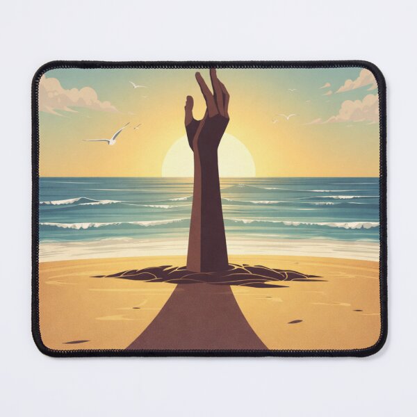 Item preview, Punta del Este Uruguay Travel Poster | Playa y Escultura La Mano designed and sold by ElartedeNoel.
