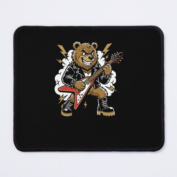Item preview, Rocker Bear Electric Guitar Shredding Animal designed and sold by snowry.