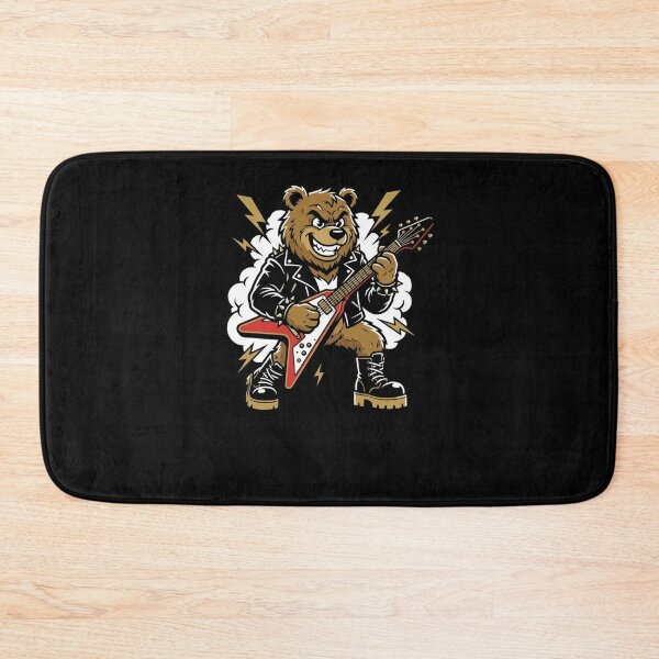 Item preview, Rocker Bear Electric Guitar Shredding Animal designed and sold by snowry.