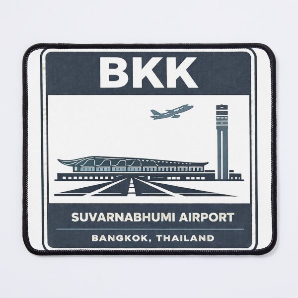 Item preview, BKK Suvarnabhumi Airport Sticker Magnet Thailand Aviation Design designed and sold by CLOUTKULT.