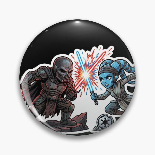 Item preview, Epic Duel Cartoon Caricature Style Inquisitor and Aayla designed and sold by Rex Vox.