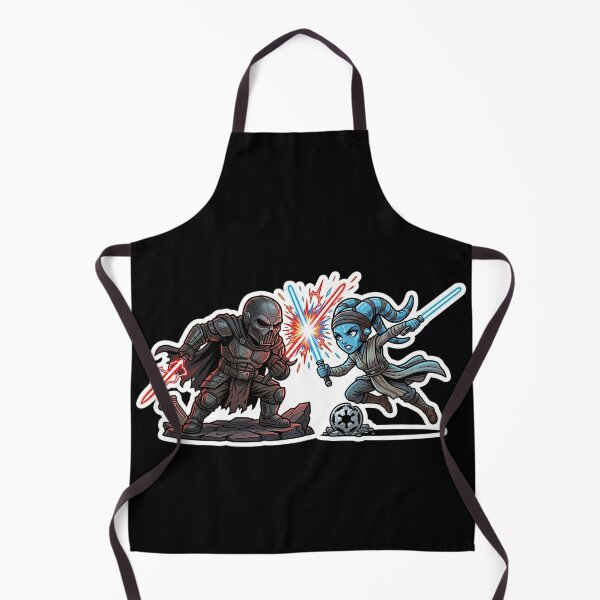 Item preview, Epic Duel Cartoon Caricature Style Inquisitor and Aayla designed and sold by Rex Vox.