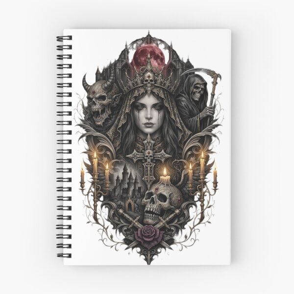 Item preview, Gothic Queen of Shadows - Majestic Dark Fantasy Cathedral Illustration designed and sold by Remix Vision.