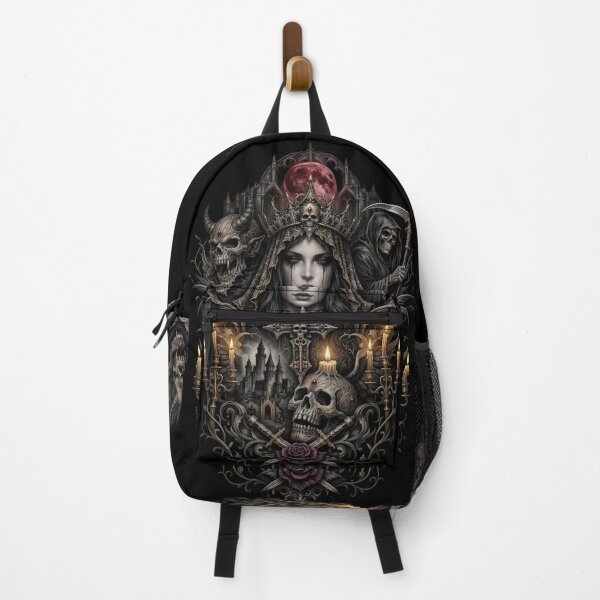 Item preview, Gothic Queen of Shadows - Majestic Dark Fantasy Cathedral Illustration designed and sold by Remix Vision.