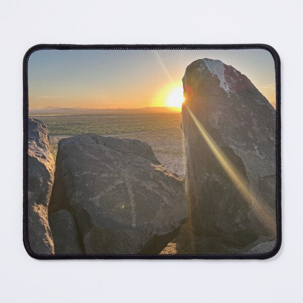 Item preview, Ancient Petroglyph Boulder at Sonoran Desert Sunrise designed and sold by AliveInTucson.
