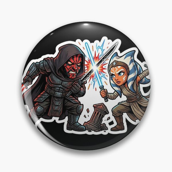 Item preview, Epic Duel Cartoon Caricature Style Maul and Tano designed and sold by Rex Vox.
