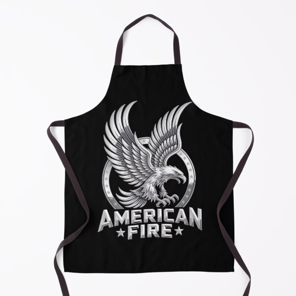 Item preview, American Fire Phoenix Eagle, Chrome Rising Patriotic Emblem designed and sold by OldGloryForge.