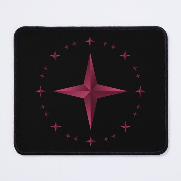 Item preview, Star Compass Red – Geometric Celestial Design designed and sold by Rafcreatives.