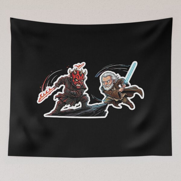 Item preview, Epic Duel Cartoon Caricature Style Maul and Ben designed and sold by Rex Vox.