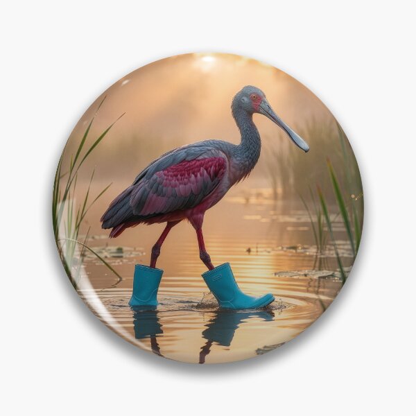Item preview, Roseate Spoonbill Wins Battle Against Swamp Foot designed and sold by Tridentulus.