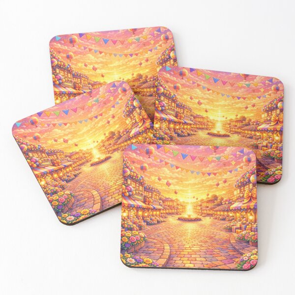 Item preview, Golden Sunset Street Festival – Warm Dreamy Art designed and sold by Thought Space Studio.