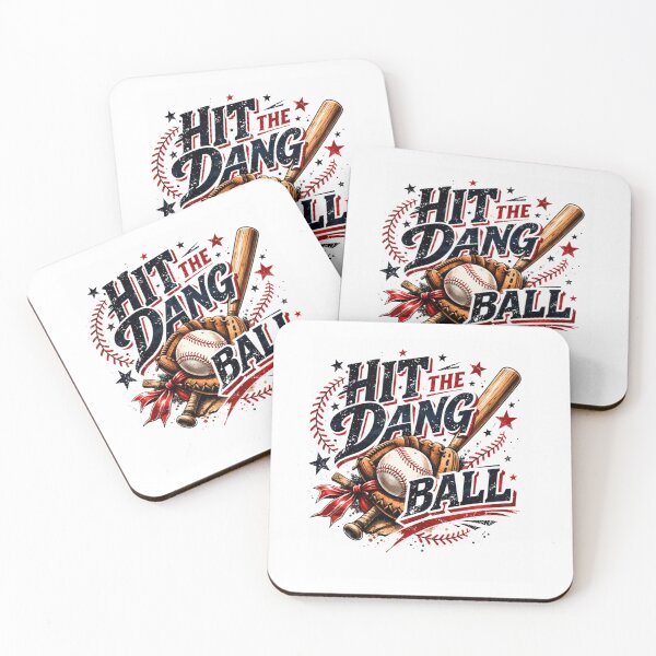 Item preview, Hit The Dang Ball Funny Baseball Coach Player Distressed designed and sold by Ali-printshop.