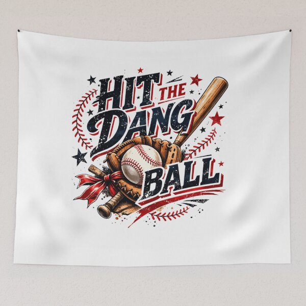 Item preview, Hit The Dang Ball Funny Baseball Coach Player Distressed designed and sold by Ali-printshop.