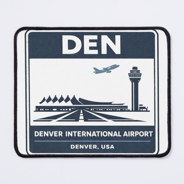 Item preview, DEN Denver International Airport Sticker Magnet Colorado Aviation Design designed and sold by CLOUTKULT.