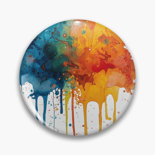 Item preview, Vibrant Watercolor Splashes - Abstract Fluid Art Composition designed and sold by WowDezign.