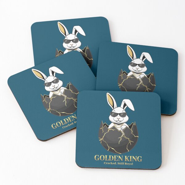 Item preview, Cool Rabbit Sunglasses Golden King Funny Bunny Quote Cracked Still Royal designed and sold by RitaRuni1992.