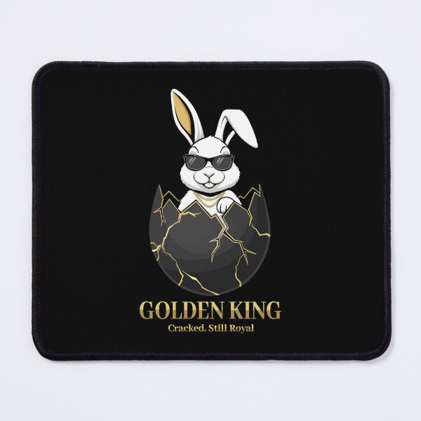 Item preview, Cool Rabbit Sunglasses Golden King Funny Bunny Quote Cracked Still Royal designed and sold by RitaRuni1992.