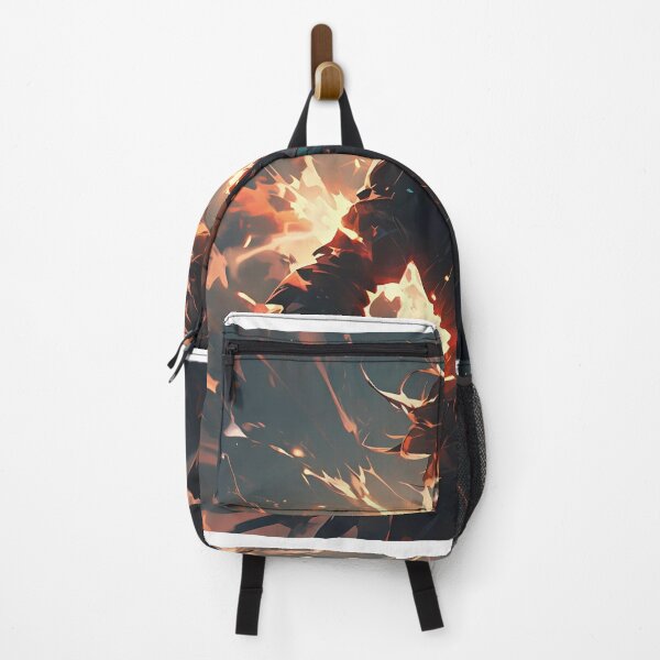 Item preview, Fierce Anime Fire Warrior Girl - Dynamic Glowing Manga Art designed and sold by Yogeshrock.