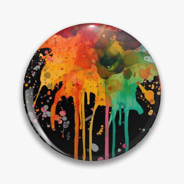Artikelvorschau, Lebhafte Aquarellspritzer – Abstrakte Fluid-Art-Komposition entworfen und verkauft von WowDezign.