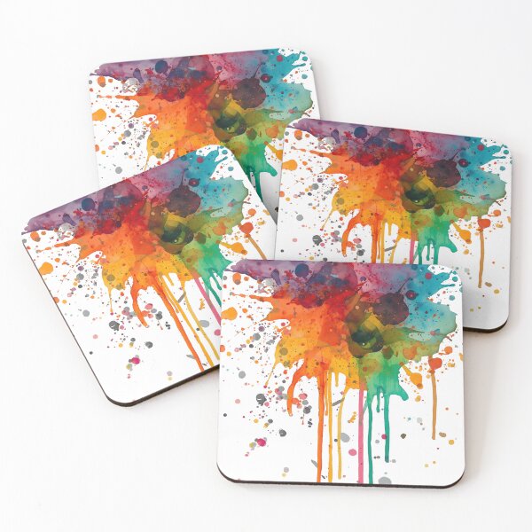 Item preview, Vibrant Watercolor Splashes - Abstract Fluid Art Composition designed and sold by WowDezign.