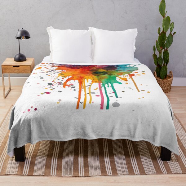 Item preview, Vibrant Watercolor Splashes - Abstract Fluid Art Composition designed and sold by WowDezign.