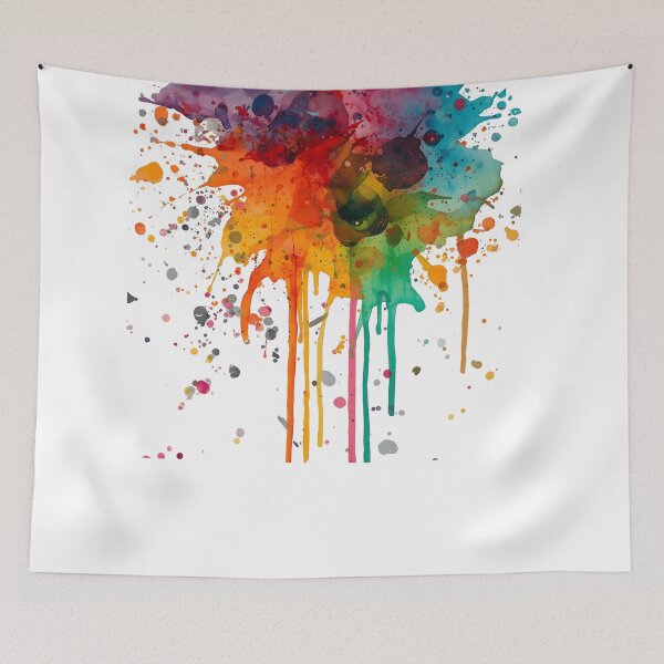 Item preview, Vibrant Watercolor Splashes - Abstract Fluid Art Composition designed and sold by WowDezign.