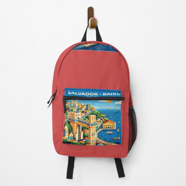 Item preview, Salvador Bahia Brazil Vintage Retro Travel Poster Art designed and sold by ElartedeNoel.