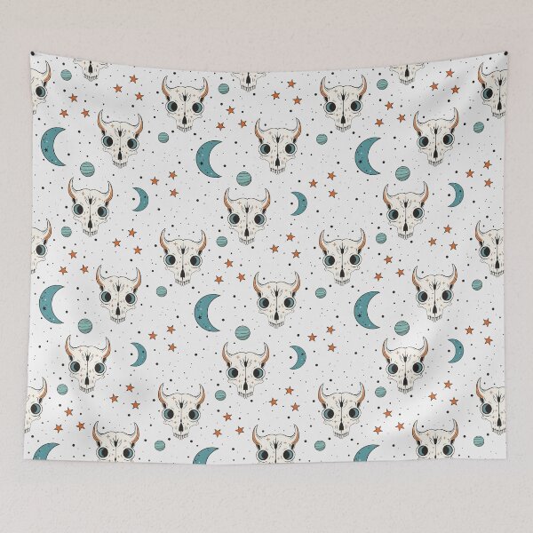 Item preview, Boho Skull Seamless Pattern designed and sold by Cosy Fox.