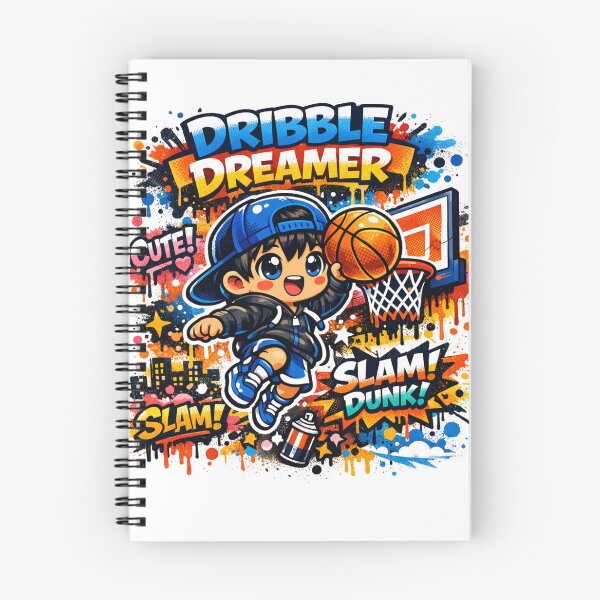 Item preview, Dribble Dreamer – Kawaii Graffiti Mix designed and sold by Joyfulfabric.