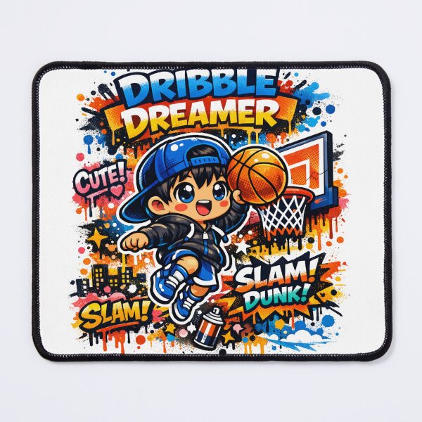 Item preview, Dribble Dreamer – Kawaii Graffiti Mix designed and sold by Joyfulfabric.